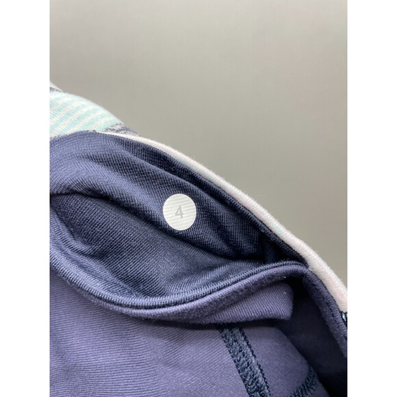 Lululemon Wunder Under Crop Leggings Women’s Size 4 Blue Gray Mid Rise Yoga - Picture 3 of 7